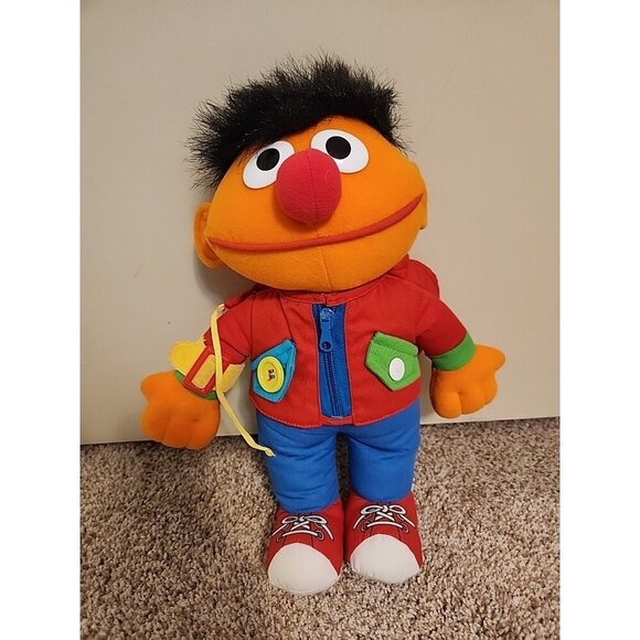 Other - Dress me up Ernie Plush 13" Sesame Street vintage Playskool